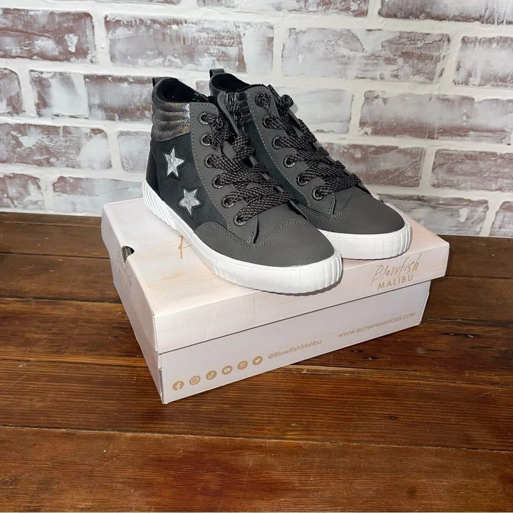 Blowfish Black and metallic High-Top Sneakers
